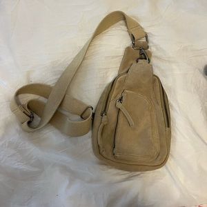 Tan belt bag